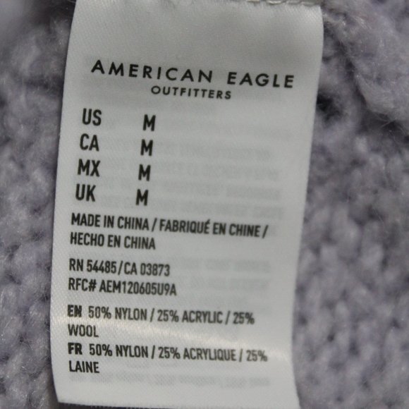 American Eagle Lavender Violet Hooded Sweater (263)🦋 - Picture 7 of 10